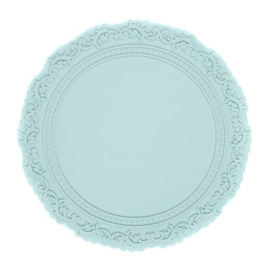 Silicone Placemat Nordic Vintage Lace Pattern Table Mats Heat Resistant Trivet for Hot Dishes Non-Slip Coaster for Kitchen Table