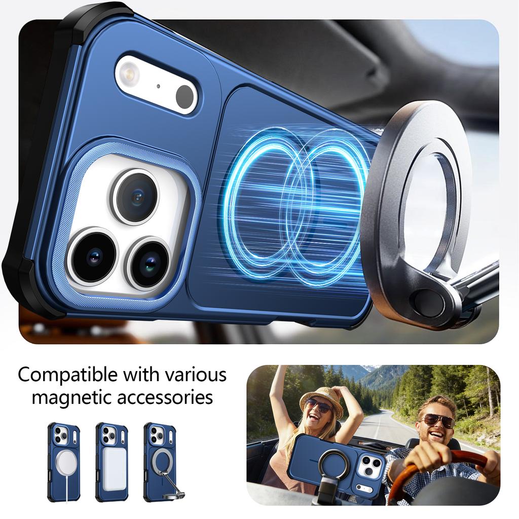 For MagSafe Phone Case For iPhone 17 Air 16 15 14 Plus 13 12 11 Pro Max 17E 16E Shockproof Heavy Duty Magnetic Matte Armor Cover