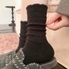 White Wool Socks - Children's Mid-length Socks, Autumn-winter Cotton Socks, Warm and Thick Socks, Pile Socks, Long Socks