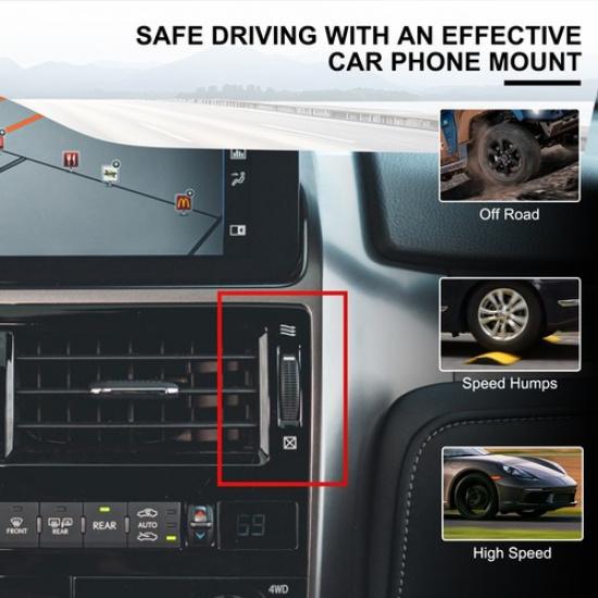 Car Dashboard Air vent Mount Phone Holder Bracket For Lexus GX460 -23