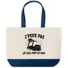 Shopping Bag - PLANETEE - I Can't I'm a Yoga Teacher - Cotton 170 G/m² - 27 L - DTG Printing