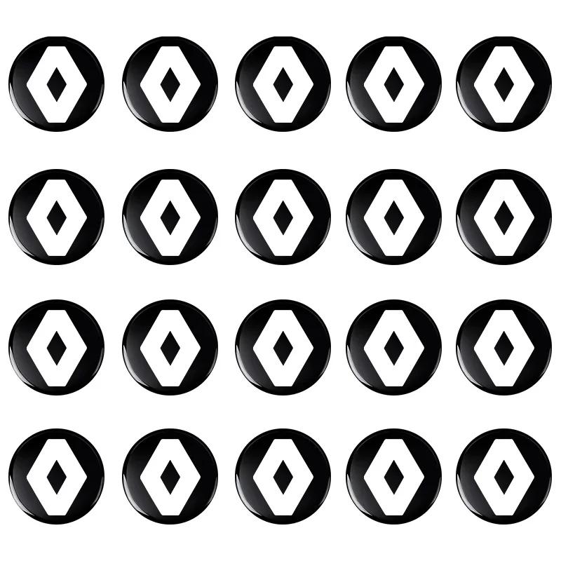 2026 Hot For Renault Interior Stickers For Renault DUSTER Megane 2 3 Clio 4 Captur Kadjar Fluence 14mm Car Remote Key Emblem Bad