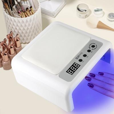 72 LED-Klapp-Nageltherapie-Maschine, Handkissen-Nagel-Backlampe, mit 4 Timern, geeignet zum Schleifen von Finger- und Fußnägeln