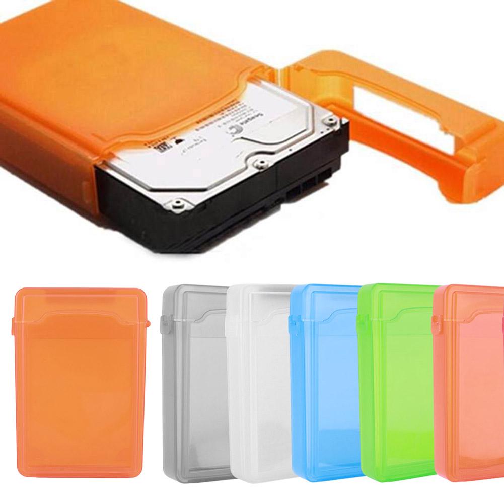 3.5 Inch IDE SATA HDD 3pcs Caddy Case Dustproof Plastic Portable Protection Hard Disk Shockproof HDD Hard Drive Case Multi Color
