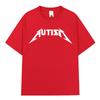 Autismus Metal Rock Meme Tričko Muži Ženy Móda Hip Hop Krátký Rukáv Oversized Trička 100% Bavlna Pohodlná Trička Streetwear