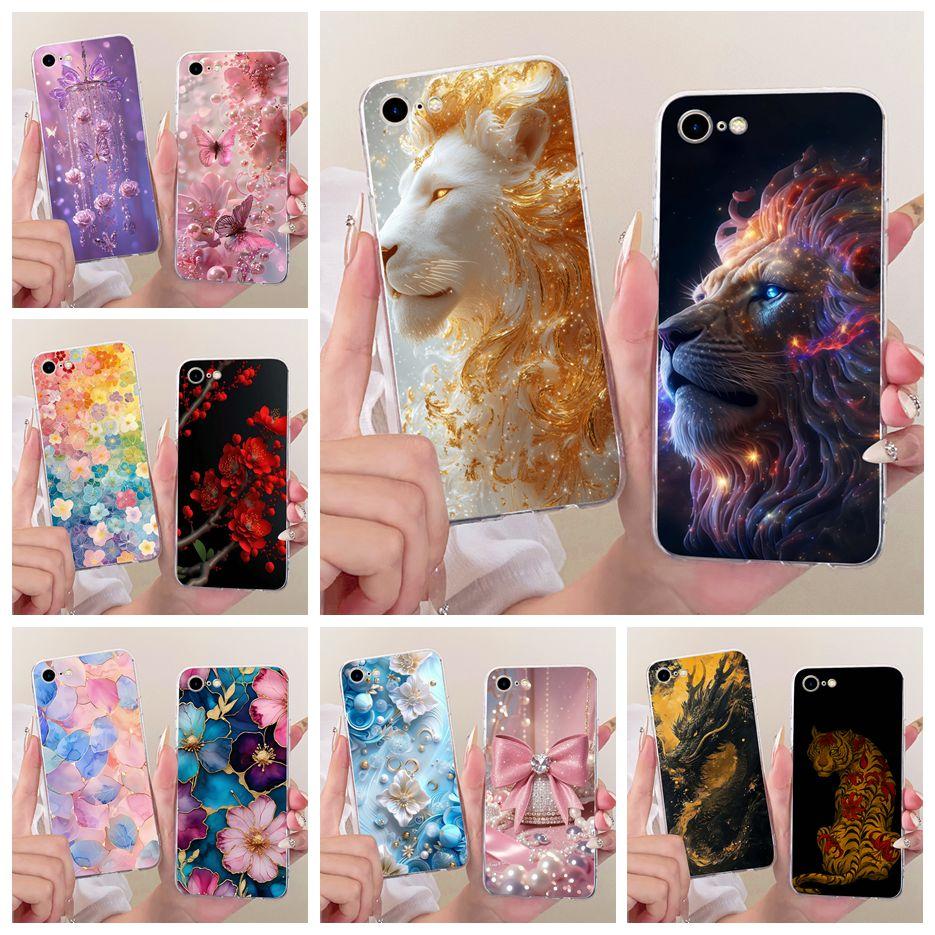 For Apple iPhone SE 2020 2022 Case Cool Lion Fashion Painted Cover Soft Slim Phone Cases For iPhone SE 2022 iPhoneSE 2020 Fundas