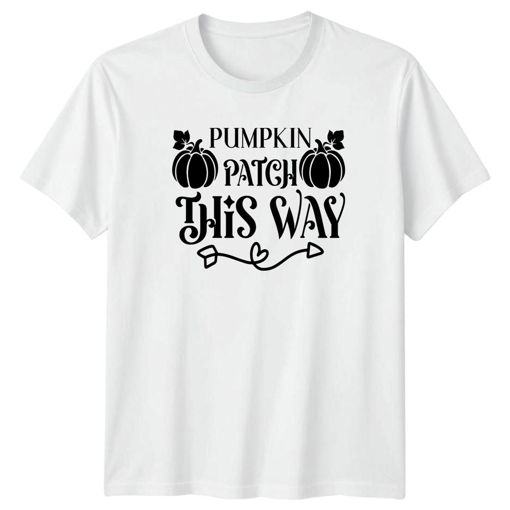 Pumpkin Patch This Way TShirt Pumpkin Picking Fall Harvest Halloween S