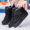 Botas de neve de inverno para homens mantêm aquecidos sapatos de algodão sapatos de caminhada ao ar livre pelúcia quente bota de cano alto tênis masculinos