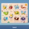 Wooden Alphanumeric Puzzle Board for Kids – Educational, Cognitive Matching & Hand Grab Toy