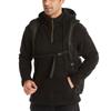 Men's Casual Color Fleece Sweatshirt Long Sleeve Hooded Pullover Tops