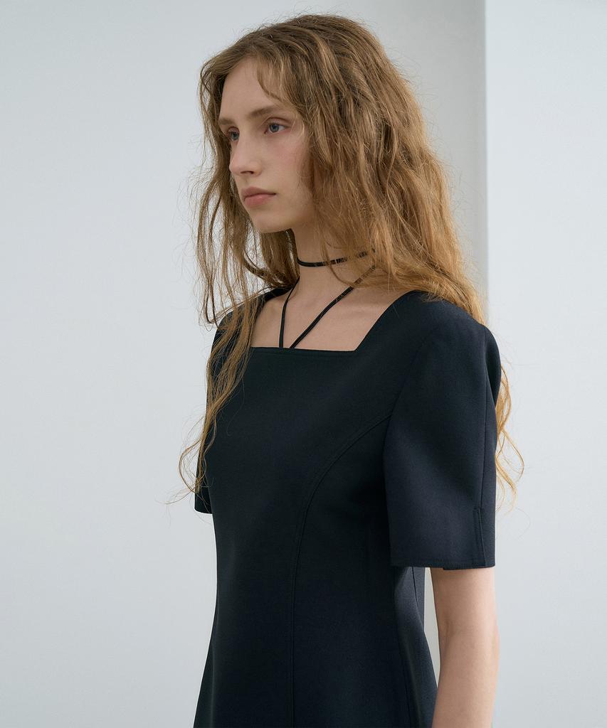 Rene J Square Neck Mini Dress