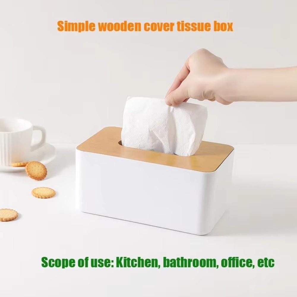 Multi-Function Tissue Box Japanese Style Tissue Holder Home Accessory Napkin Holder  Desktop