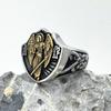 St Michael Solid Ring For Men 316L Stainless Steel Angel Jewelry Size 7-13 Durable Stylish Gift