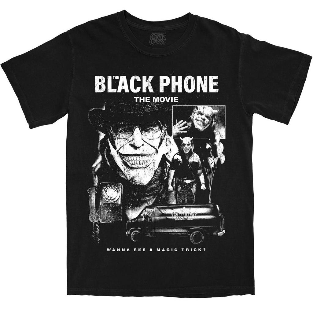 Schwarzes Telefon Horrorfilm T-Shirt Unisex Kurzarmshirt S-5XL