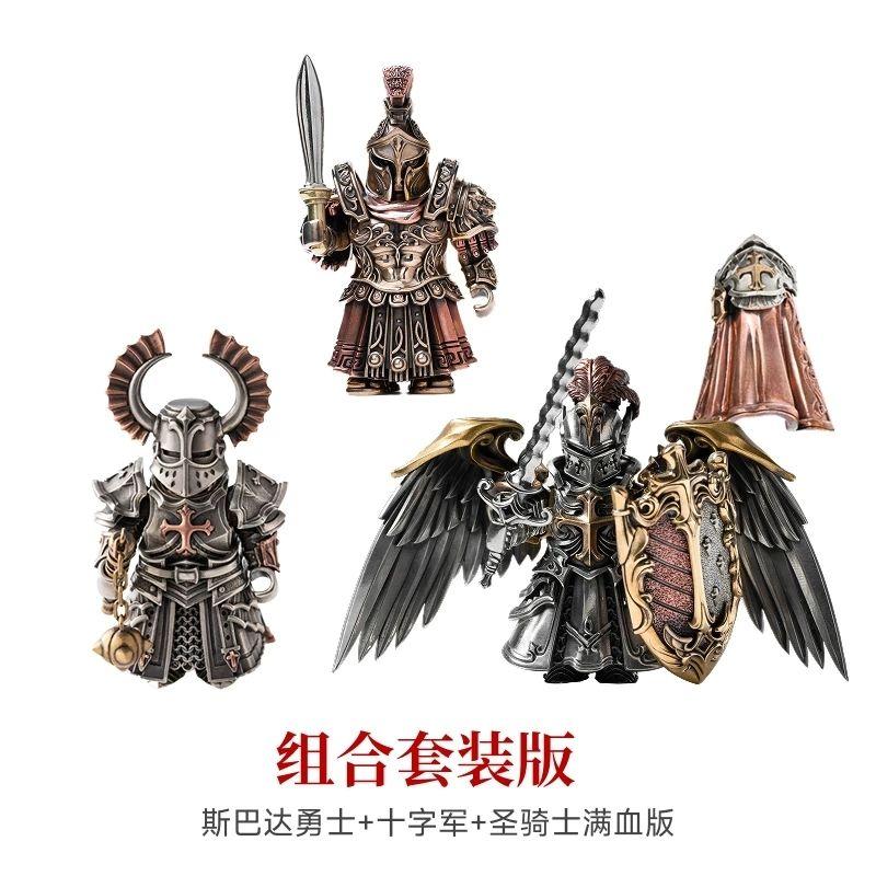 New Spartan Metal Figurine Ornaments With Chinese Style Handicrafts Detachable Model Action Figure Toy Gifts