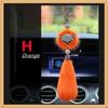 8 Colors Cute Fashion Diamond Fox Rear View Mirror Ornament Fur Bling Rhinestone Car Mirror Hanging Accessories for Girls Women