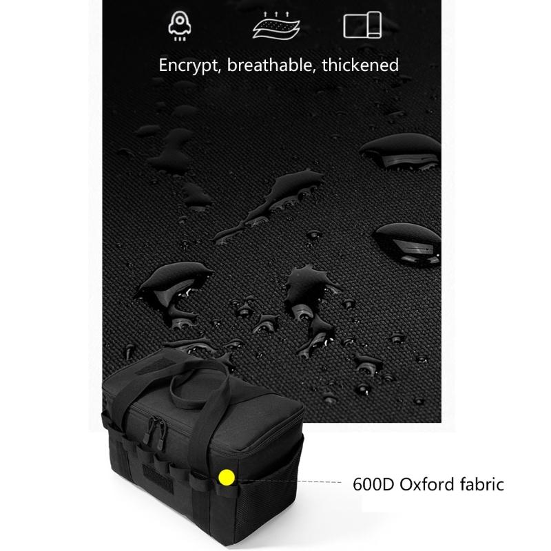 Outdoor Tableware Storage Bag Waterproofs Hiking Backpack Multiple Pockets Camping Equipment Bag Picnic Organizers