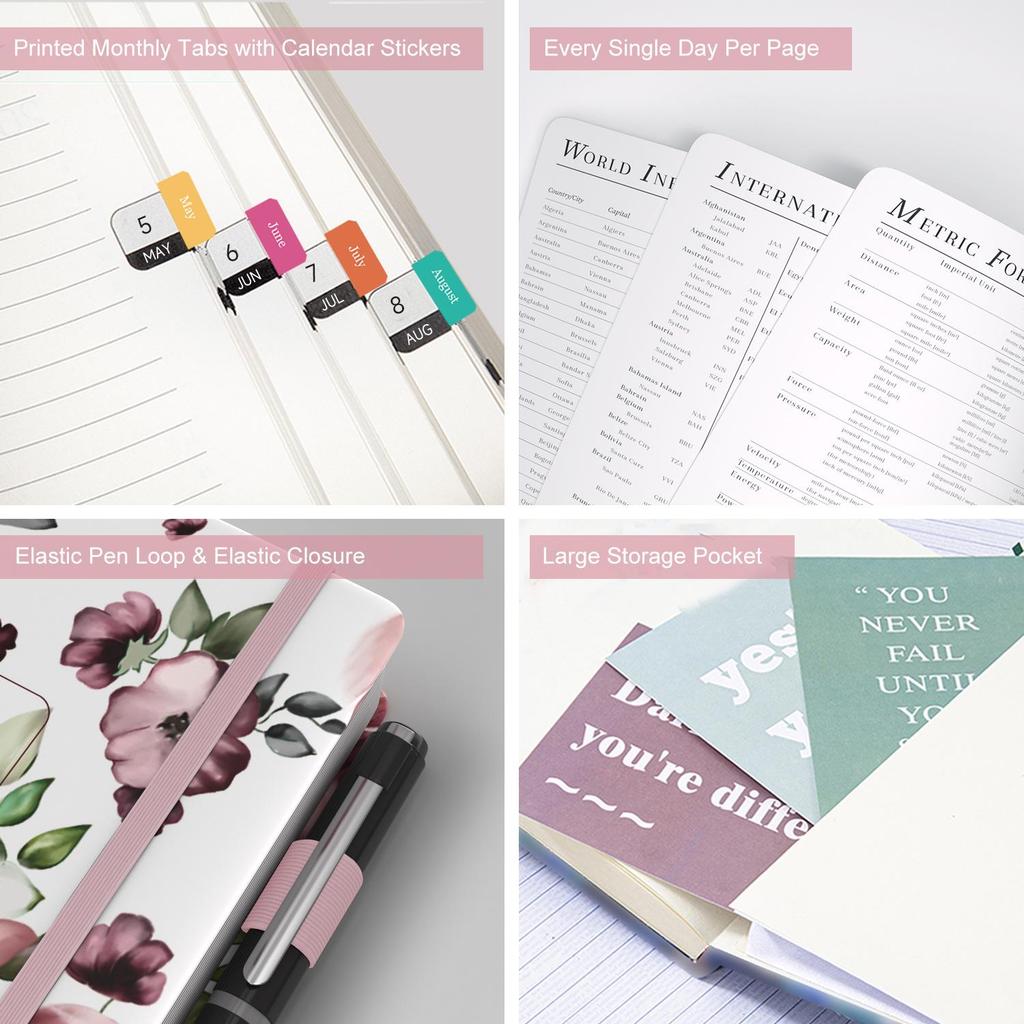 2027 A5 Weekly Planner Notebook with Strap - Customizable High-Value Schedule Book