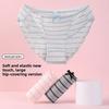 Girl Spring and Summer Sexy Lovely Stripe Thread Pure Cotton Crotch Low Waist Triangle Briefs