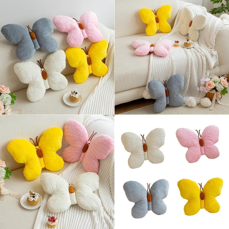 Soft Plushes Butterfly Pillow for Bedroom Living Room Decoration and Kids Room