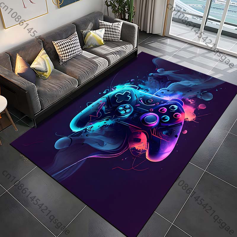 15 Sizes Modern Gamer Carpet Rug for Bed Room Living Room Bathroom Mat Creative Door Mat Cloakroom Home Decor Play Room Area Rug