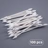 50/100 Pcs Dust Free Disposable Cleaning Swab Cotton Stick For Earphone Headphone Phone Charge Port Accessories