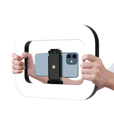 Portable Square Fill Light Multi-Purpose Handheld Selfie Light Adjustable Bicolor Photography Fill Lamp for Recording Vlogging