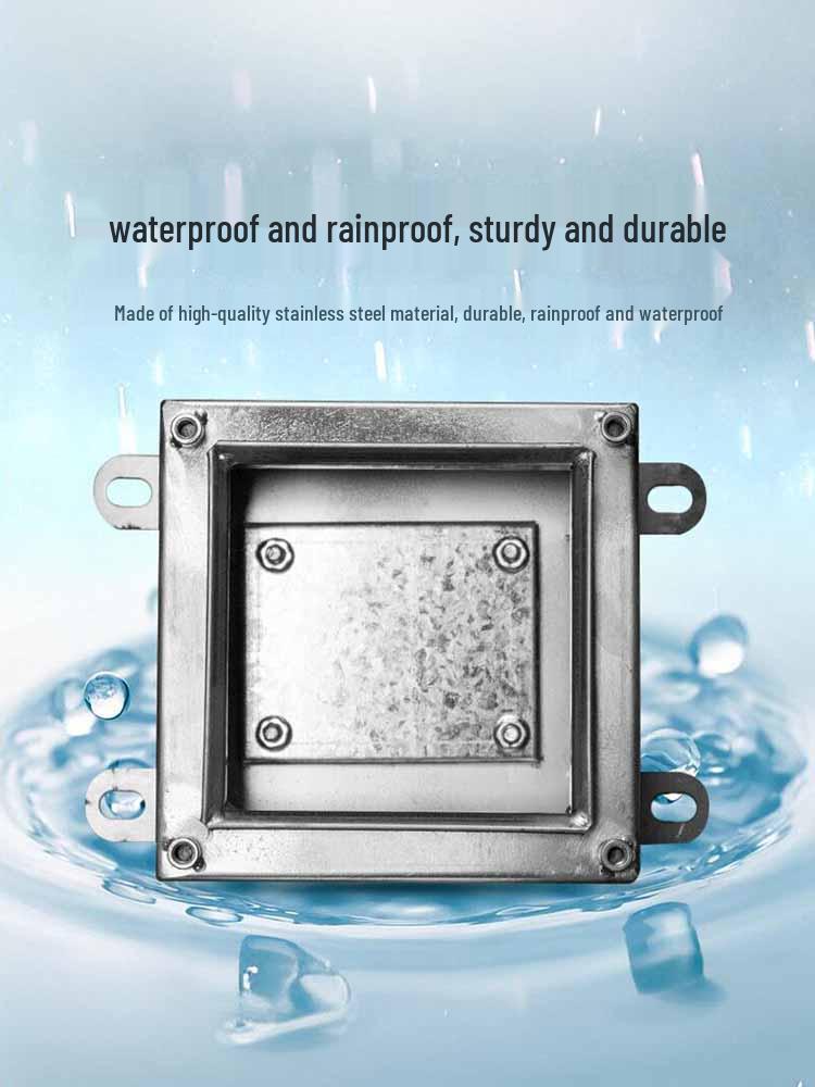 304 Stainless Steel Weatherproof Junction Box with UK Terminal, 316 Protection.
