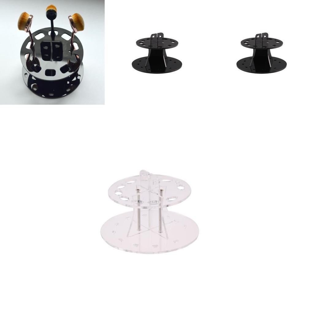 Acrylic Makeup Brush Holder Display Rack For Organizing Ten Brush Sets