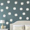 Floral Daisy Flower Wall Stickers Girls Room Decorative Wall Decals for Bedroom Living Baby Nursery Kids Room