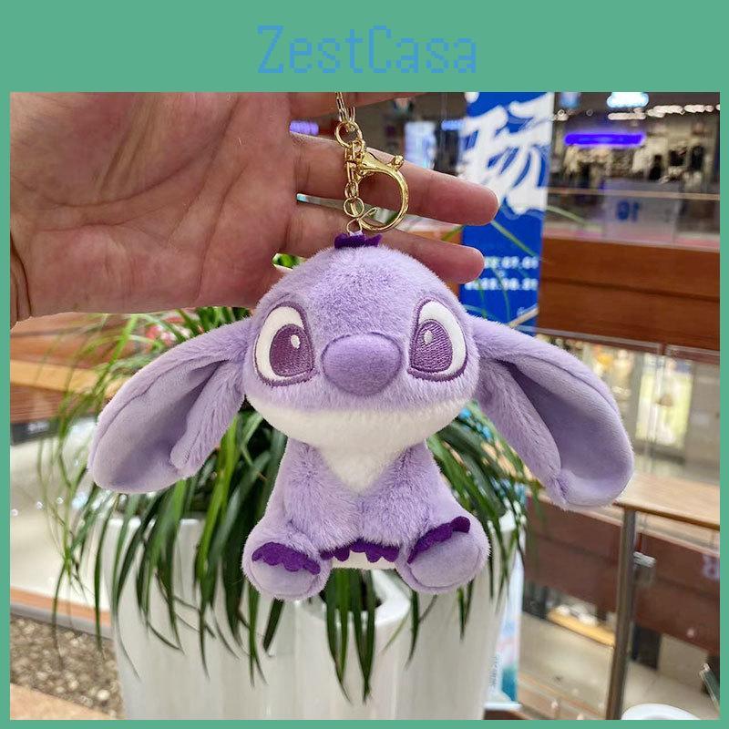 Soft Huggable And Plush Keychain Doll In Cozy Pink Lavender And Hues