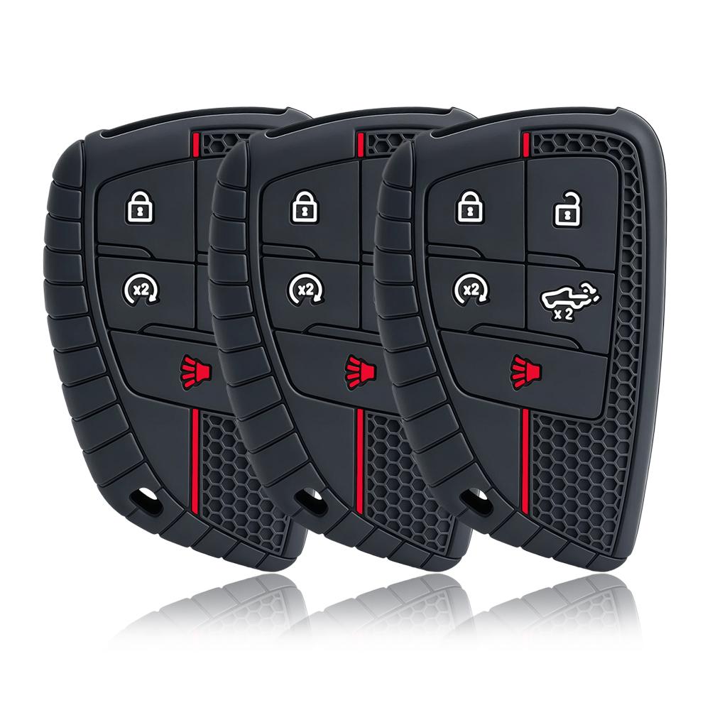 5 Button Flip Remote Car Key Case Cover Shell Holder Protector Silicone For Chevrolet Silverado Gmc Sierra Buick