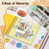 Scrapbook Album 20 Sheets 40 Pages Colored Pages Handbook Creative Art Diary Drawing Writing