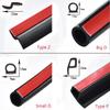 1M Car Door Seal Strip Auto Stickers Rubber D Type Noise Insulation Anti-Dust Soundproofing Sealing Strips Interior Accessories