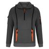 2025 Hot-Selling Men's Sporty Hoodie Set with Arm Pocket and Zipper