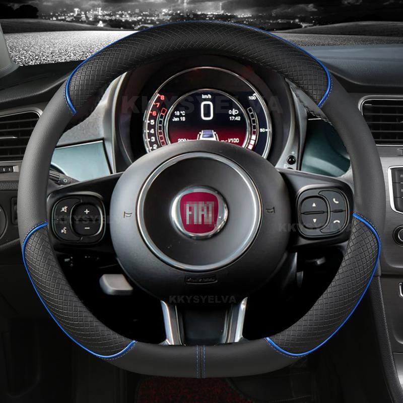 Car Steering Wheel Cover Microfiber Leather
