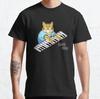 IT Crowd t-shirt de Roy design chat au piano Meilleur Cadeau T-Shirt Classique S-3XL