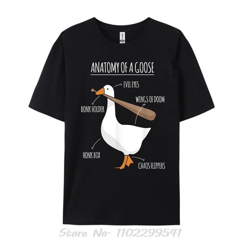 Anatomy Of A Goose Meme Tees Streetwear Men T-shirts Valentine's Day Gift Tshirt Fitness T Shir