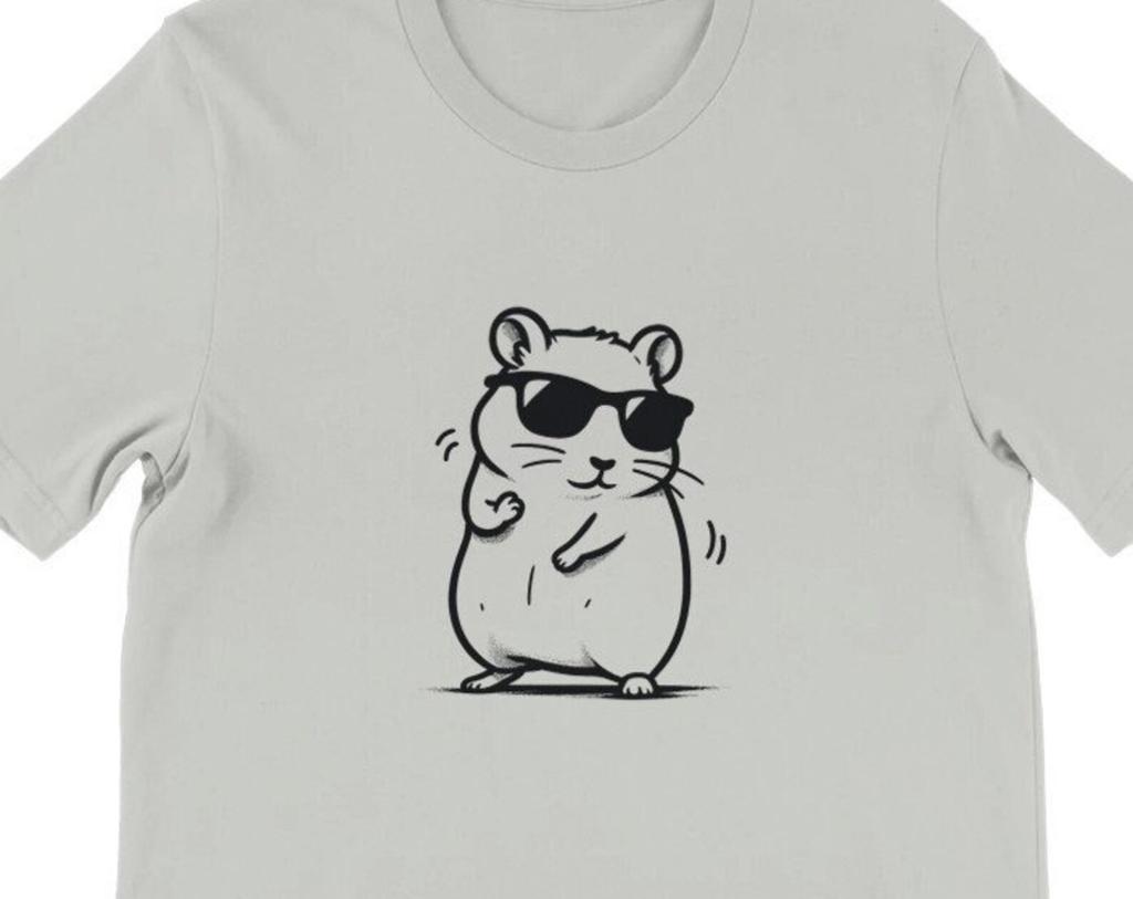 Dancing Hamster Tee , Unisex, Animal Lover Shirt, Funny Animal T-shirt, Gifts For Him, Gifts for Her