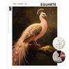 Adults DIY Pearl Peacock 5D Rhinestone Art Kit for Round Half Pearls Wall Decoration Handmade Craft Gift Frameless