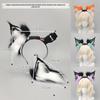 Gravity-Sensing Rechargeable Cat Ear Headband with Movable Fox Ears