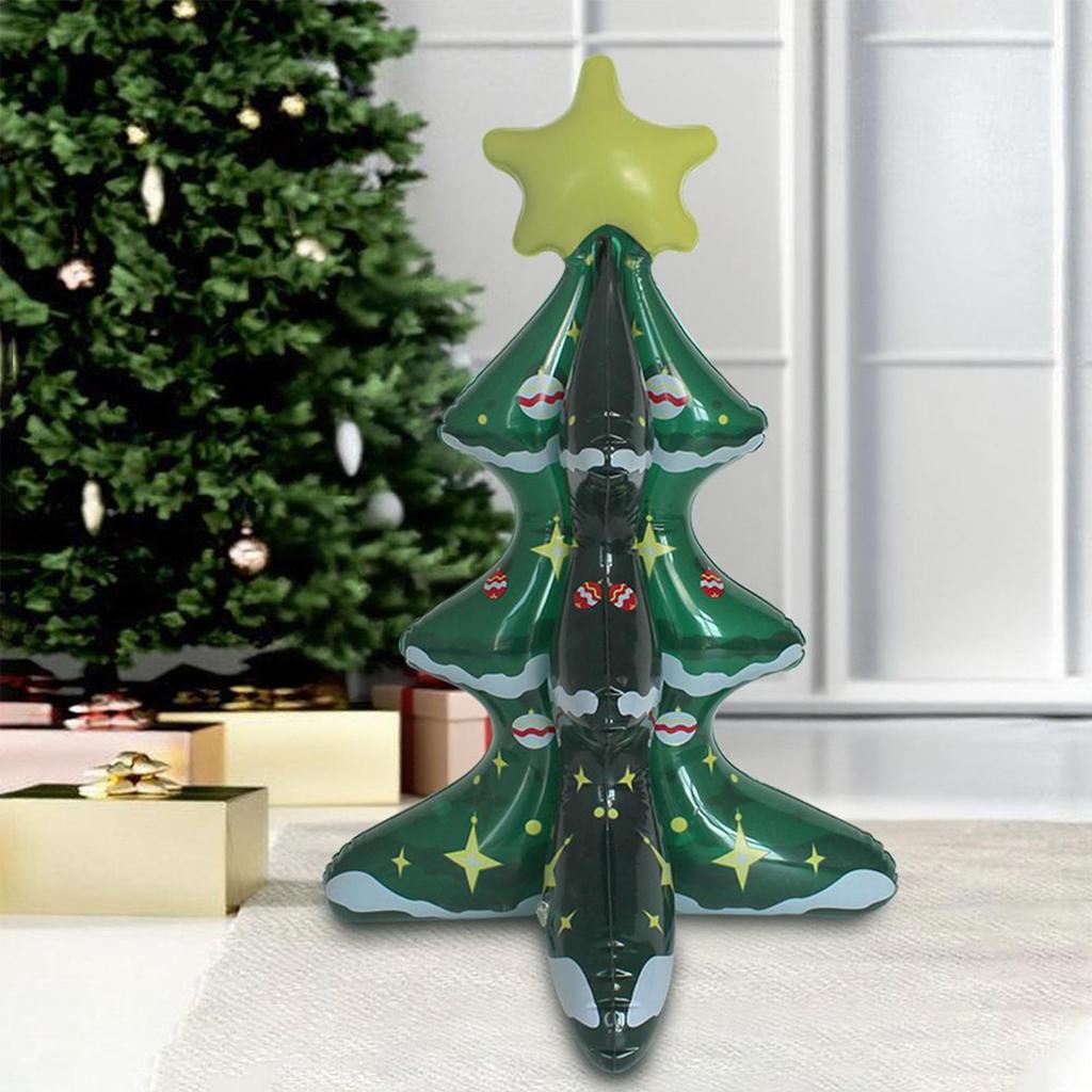 Christmas Tree Balloon Inflating Christmas Tree Balloon Decoration Anti-Leak Ornament Holiday Decoration For Patio Stage Yard