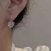 1 Pair Classic Fashion Heart-Shape High Quality Zirconia Hoop Earrings For Trend Women Lovely Birthday Jewelry Gift