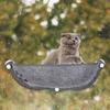Cozy Window Cat Bed Basking Hammock Cat Perch, Suction Cup Pet Hanging Bed Solid Space Saving Sunny Seat Cat Window Perch