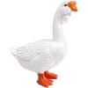 Simulation Goose Animal Model Figurine Art Decoration Unique Realistic Duck Educational Toy Farm Animal Figure for Table Cabinet , White Goose
