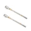 2 Piece Creative Stainless Steel Yerba Mate Tea Spoon Detachable Rust-proof Drinking Straw Reusable Straw Spoon Drinkware