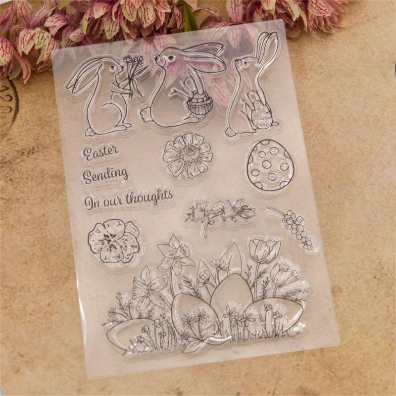 Easter Die Cuts Clear Scrapbooking Stamp for Card Making DIY Scrapbooking Craft, Cutting Dies Stamp