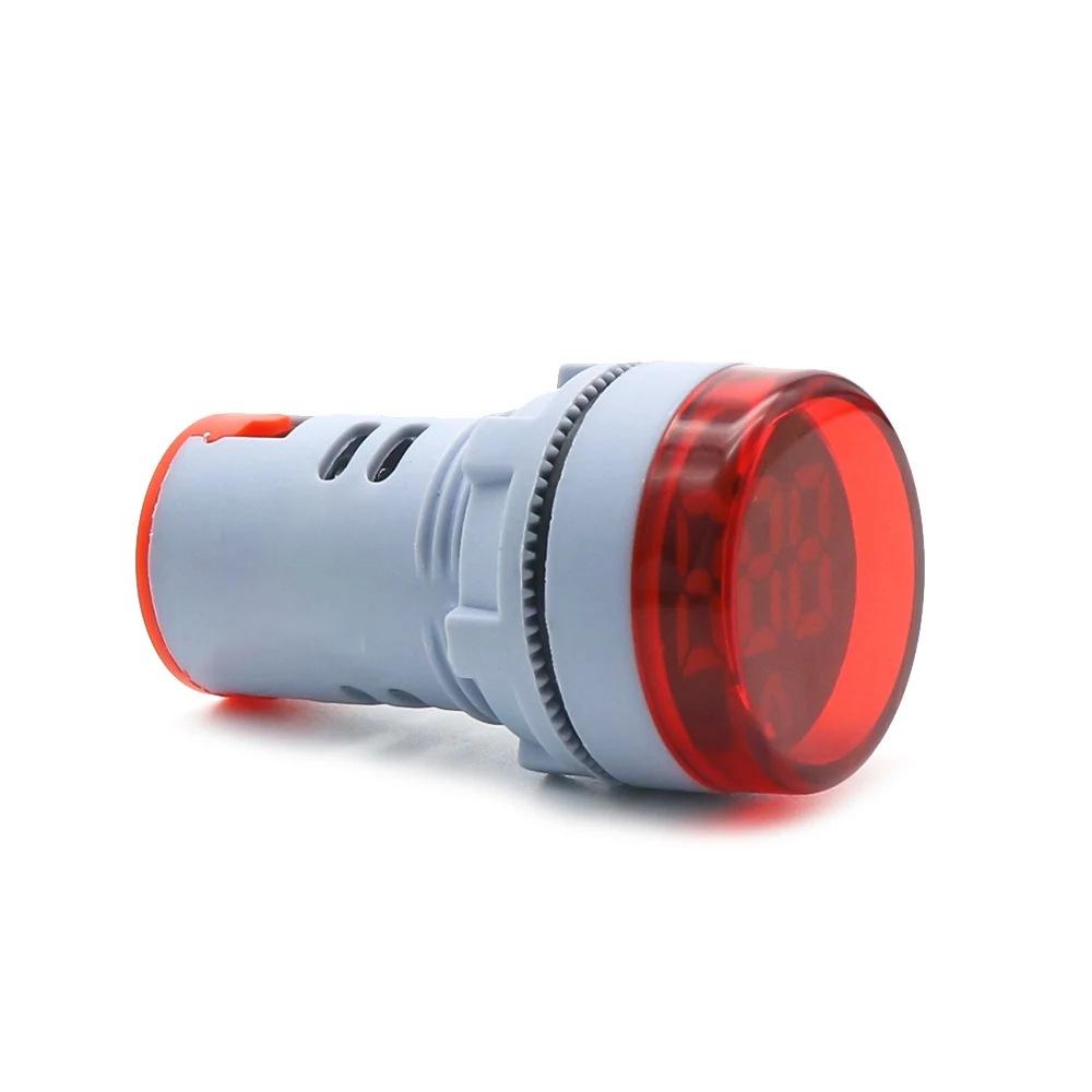 1/2/5PCS Aperture 22mm Round Mini LED Digital Display Voltmeter Alternating Current AC 60-500V Digital Display Indicator