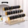 Multi-Layer Metal Flannel Display Rack for Bracelets, Watches, Jewelry, and Ornaments