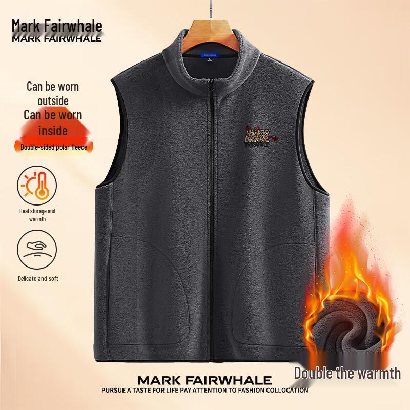 Mark Fairwhale Men s Double-Sided Fleece Vest XL
